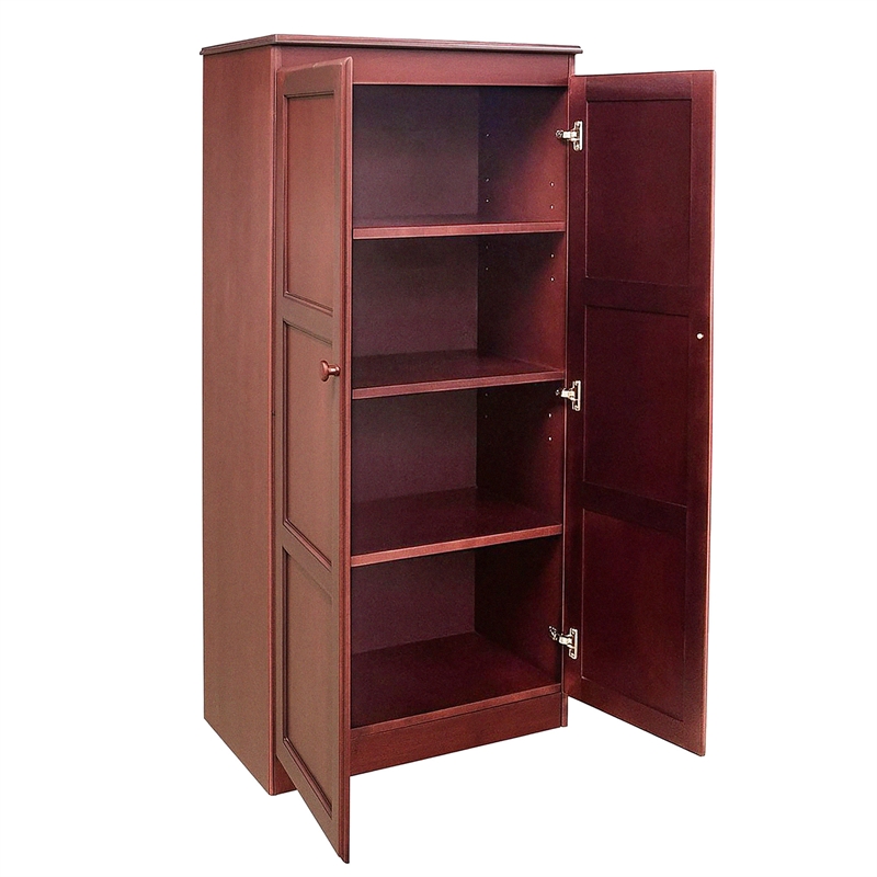 Pemberly Row 4 Shelf Storage Cabinet with Doors 30