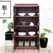 Pemberly Row 4 Shelf Storage Cabinet with Doors 30