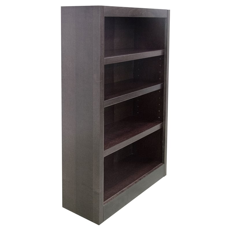 Pemberly Row 4 Shelf Single Wide Wood Bookcase 30