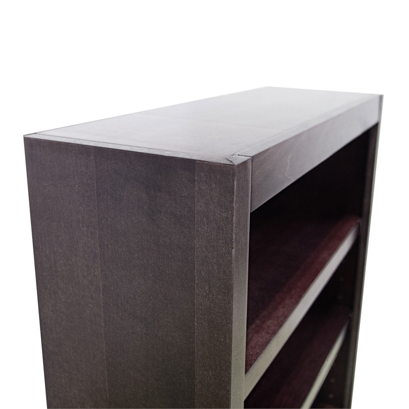 Pemberly Row 4 Shelf Single Wide Wood Bookcase 30