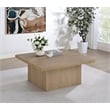 Pemberly Row Square Coffee Table in Engineered Wood Latte Finish