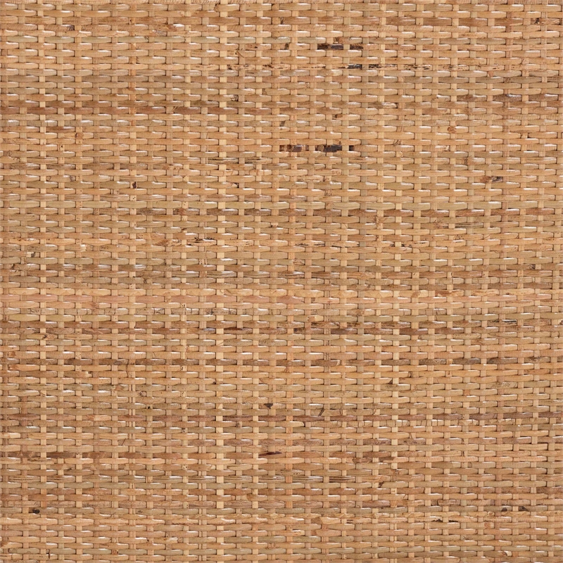 Pemberly Row 1-Shelf Rattan Console Table in Light Honey Brown