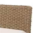 Pemberly Row Seagrass and Acacia Wood 2-Piece Dining Nook Banquette Set