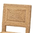 Pemberly Row Natural Seagrass and Mahogany Wood Counter Stool