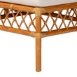 Pemberly Row Honey Rattan 4-Piece Dining Nook Set with Cushions