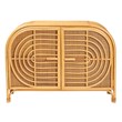 Pemberly Row 2-Door Rattan Sideboard with Shelves in Natural Brown