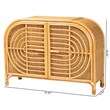 Pemberly Row 2-Door Rattan Sideboard with Shelves in Natural Brown