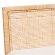 Pemberly Row Light Honey Rattan 2-Piece Dining Banquette Set with Cushions