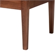 Pemberly Row Brown Rattan and Acacia Wood 3-Piece Dining Nook Set