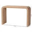 Pemberly Row Contemporary Natural Seagrass Waterfall Console Table