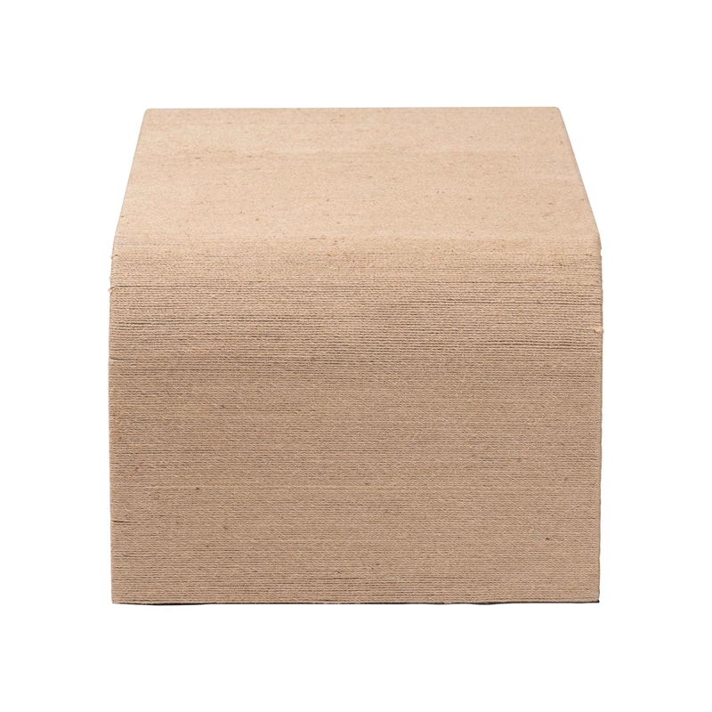 Pemberly Row Contemporary Natural Seagrass Waterfall Coffee Table