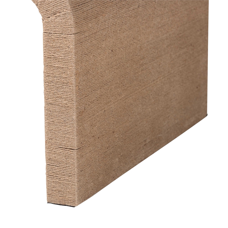 Pemberly Row Contemporary Natural Seagrass Waterfall Coffee Table