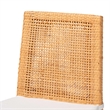 Pemberly Row Light Honey Rattan and Mahogany Wood Dining Chair