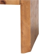 Pemberly Row Natural Mappa Burl Wood 2-Drawer Nightstand with Beveled Edges