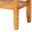 Pemberly Row Natural Mappa Burl Wood 2-Drawer Console Table with Shelf