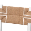 Pemberly Row Paper Loom and White Mahogany Wood Dining Chair