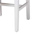 Pemberly Row Paper Loom and White Mahogany Wood Dining Chair