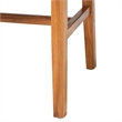 Pemberly Row Paper Loom and Natural Mahogany Wood Dining Chair