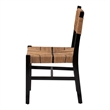 Pemberly Row Paper Loom and Black Mahogany Wood Dining Chair