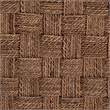 Pemberly Row Natural Seagrass and Acacia Wood Square Coffee Table