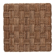 Pemberly Row Natural Seagrass and Acacia Wood Square End Table