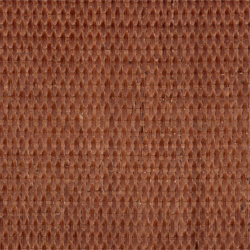 Pemberly Row Marbled Tortoise Rattan Console Table with Lower Shelf