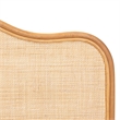 Pemberly Row Natural Rattan Arched Queen Standalone Headboard with Woven Panel