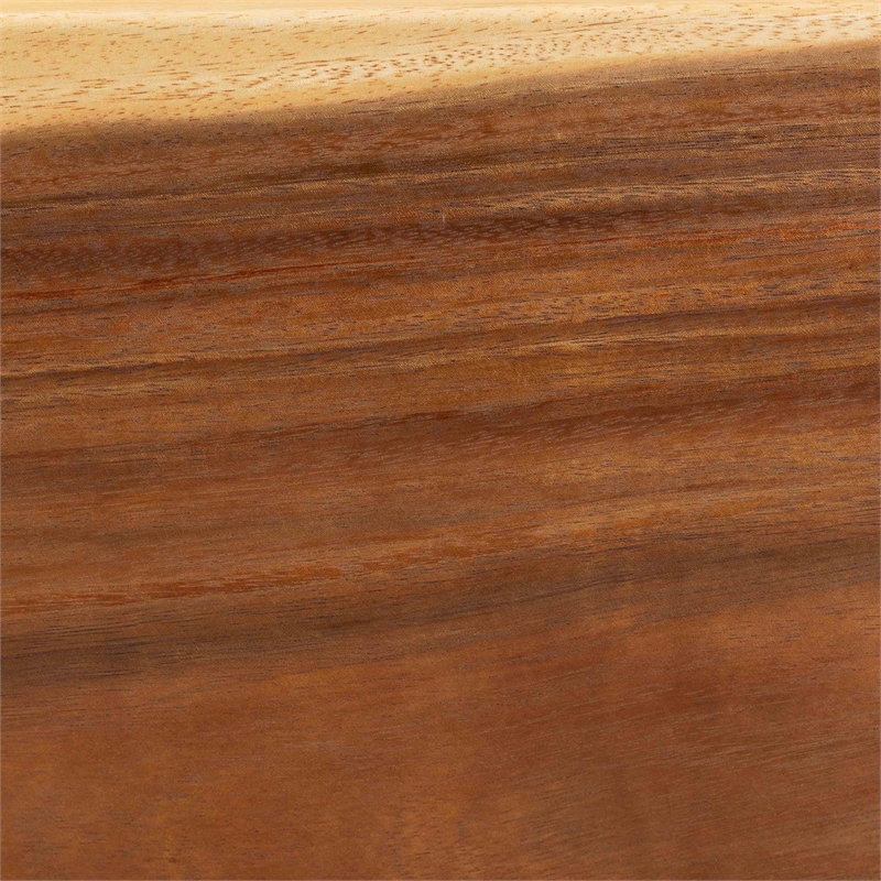 Pemberly Row Solid Suar Wood Hand-Carved Counter Stool with Footrest