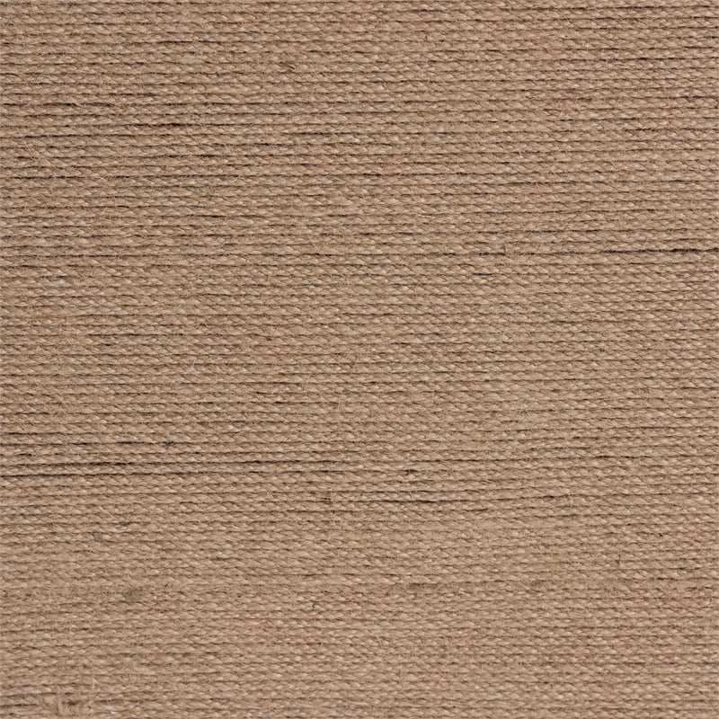 Pemberly Row Handwoven Jute Rectangular Coffee Table with Open Shelf