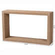 Pemberly Row Handwoven Jute Console Table with Open Shelf and Clean Lines