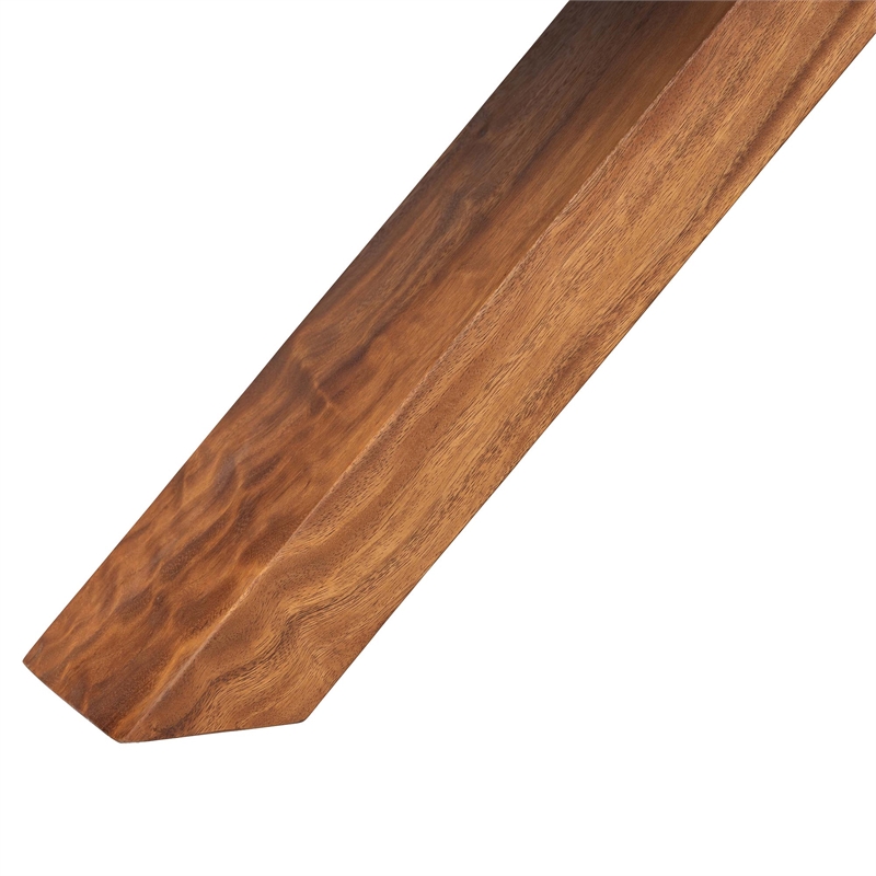 Pemberly Row Solid Suar Wood Bar Table with Tripod Base Seats 4