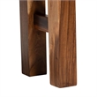 Pemberly Row Solid Suar Wood Bar Table with Tripod Base Seats 4