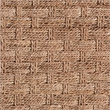 Pemberly Row Handwoven Seagrass Coffee Table with Basketweave and Shelf