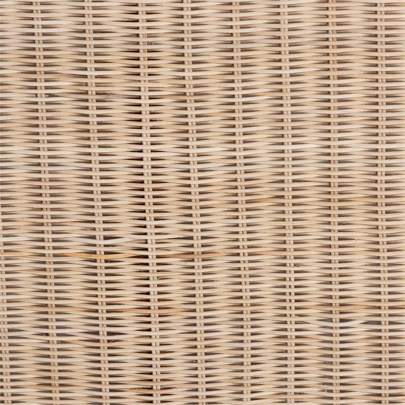 Pemberly Row Braided Rattan Storage Bench with Cushion and Lift-Top Lid