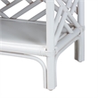 Pemberly Row Chippendale Rattan Nightstand with Drawer and 2 Shelves