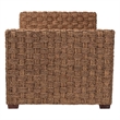 Pemberly Row Handwoven Seagrass Platform Daybed with Basketweave Design