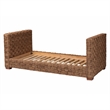 Pemberly Row Handwoven Seagrass Platform Daybed with Basketweave Design
