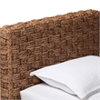 Pemberly Row Handwoven Seagrass Platform Daybed with Basketweave Design