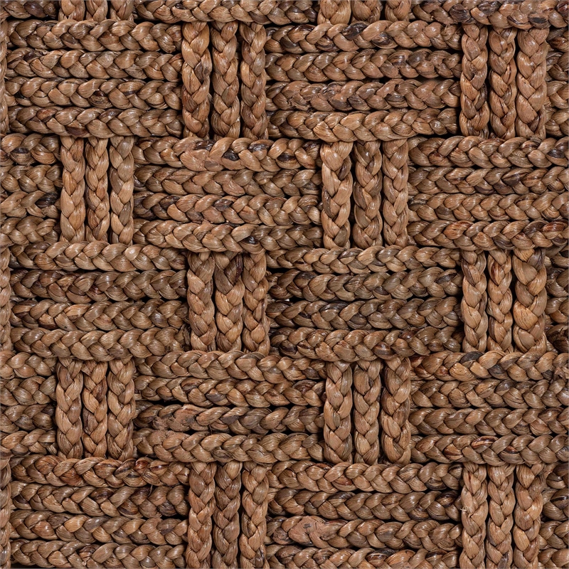 Pemberly Row Handwoven Seagrass Platform Daybed with Basketweave Design