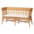 Pemberly Row Light Honey Rattan 3-Piece Living Room Set with Cushions