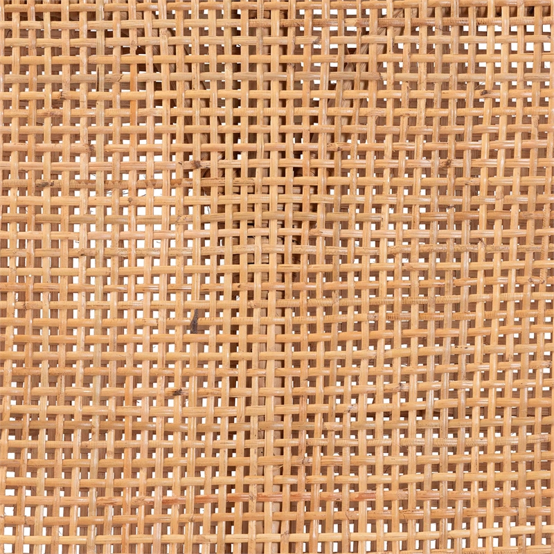 Pemberly Row Light Honey Rattan 3-Piece Dining Nook with Tall Backrests