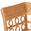 Pemberly Row Light Honey Rattan 3-Piece Dining Nook with Braided Trim