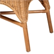 Pemberly Row Light Honey Rattan 3-Piece Dining Nook with Braided Trim