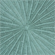 Pemberly Row Seafoam Green Scalloped Rattan Round Coffee Table
