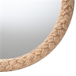 Pemberly Row Contemporary Braided Rope Round Coastal Accent Wall Mirror