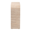 Pemberly Row Woven Grasscloth Waterfall Console Table with Rubber Feet