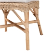 Pemberly Row Natural Rattan Dining Chair with Rounded Backrest