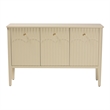 Pemberly Row Fluted Wood Modern Storage Sideboard Buffet Console