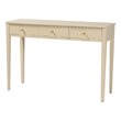 Pemberly Row Fluted Wood 3-Drawer Console Table with Open Frame
