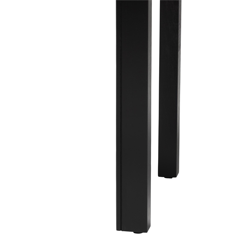 Pemberly Row Fluted Wood 3-Drawer Console Table with Round Knobs